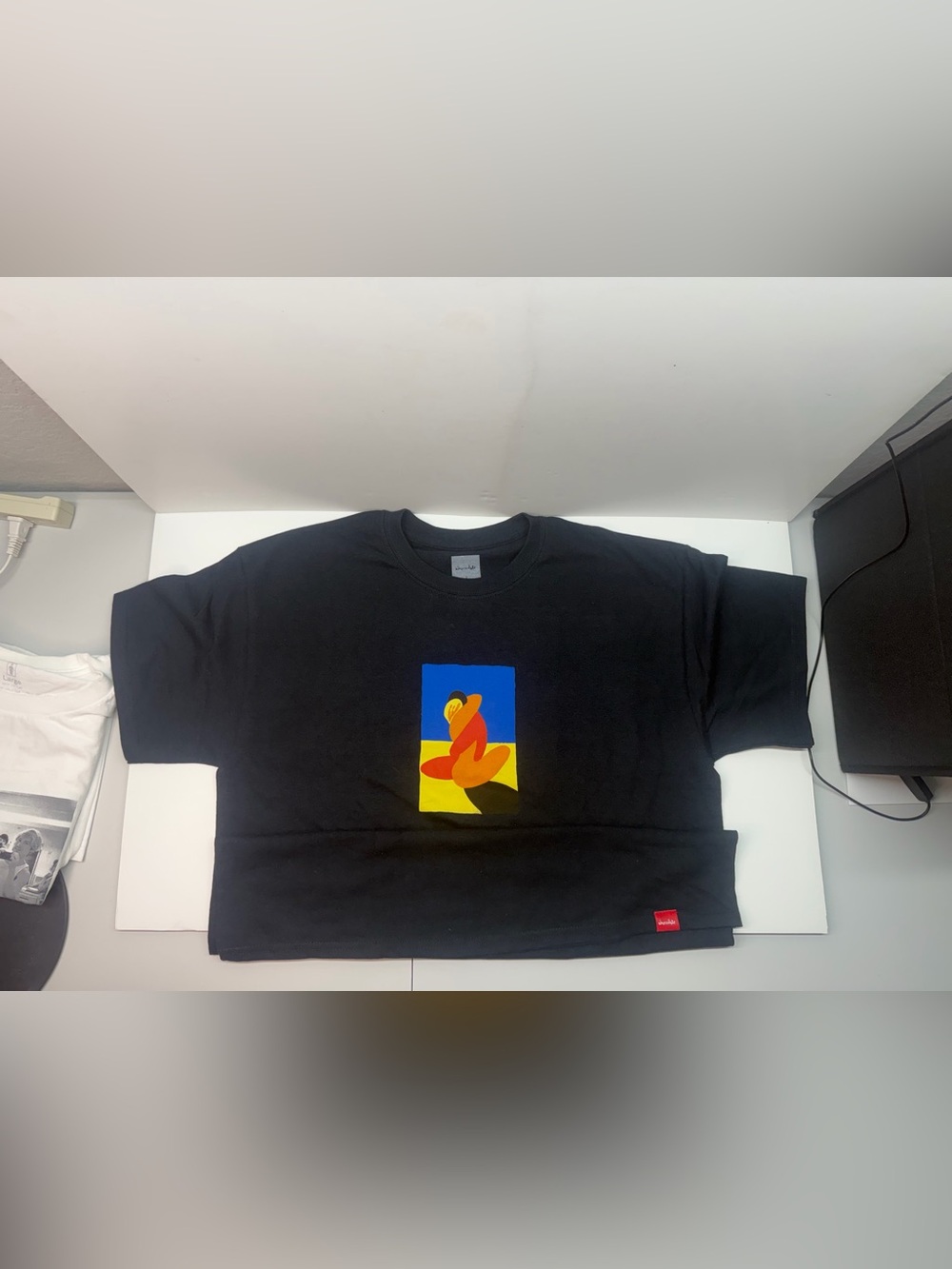Vintage Chocolate Skateboarding Black Graphic Print T-Shirt Size L
